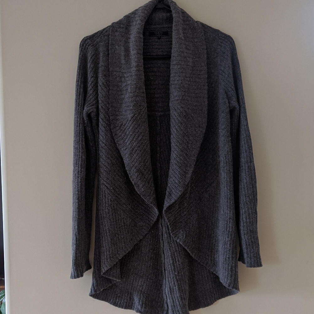 Knit cashmere or Merino open cardigan